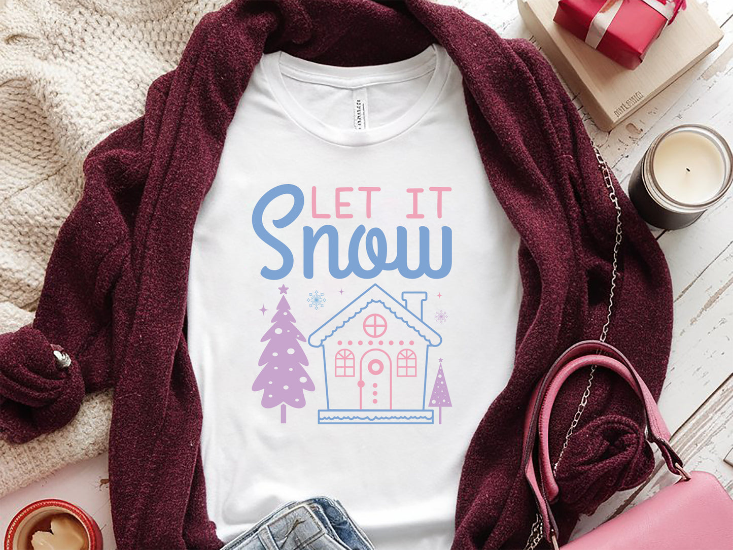 Let It Snow - Handmade Snowman SVG