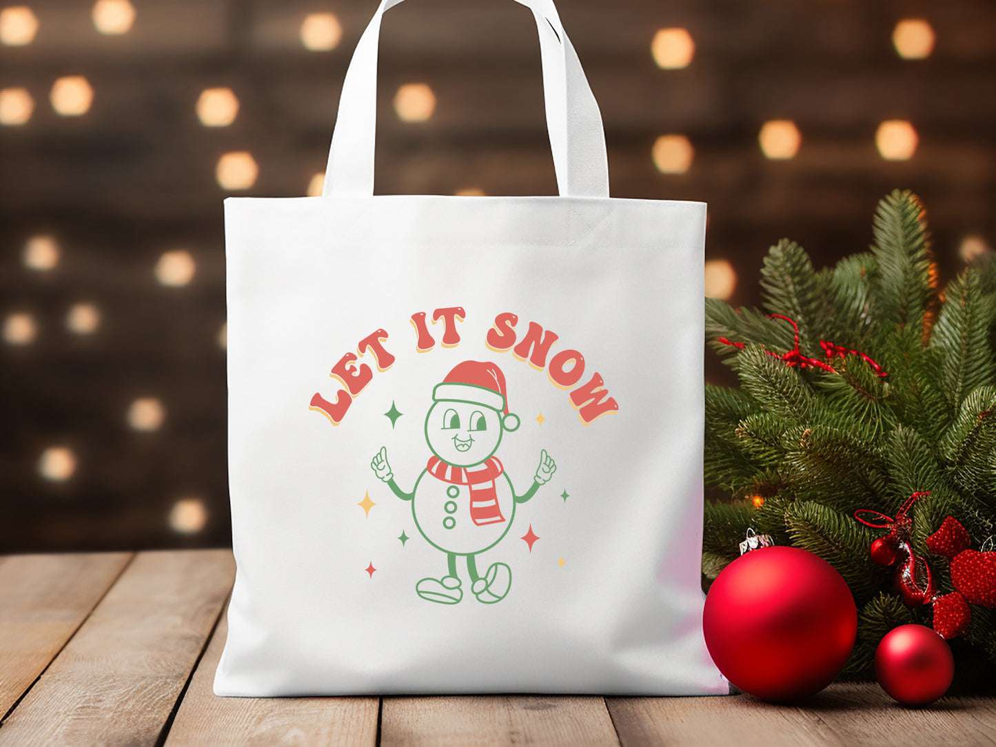 Let It Snow - Retro Christmas SVG