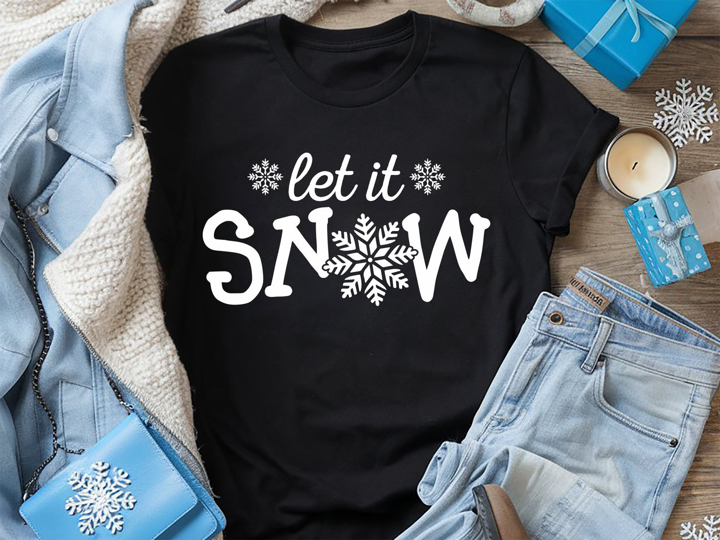 Let It Snow - Winter Quote SVG