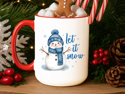 Let It Snow, Christmas Snowman Sublimation