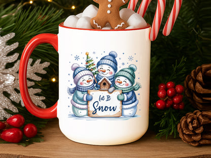 Let It Snow, Snowman Christmas Sublimation