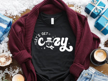 Let's Get Cozy - Funny Snowman SVG