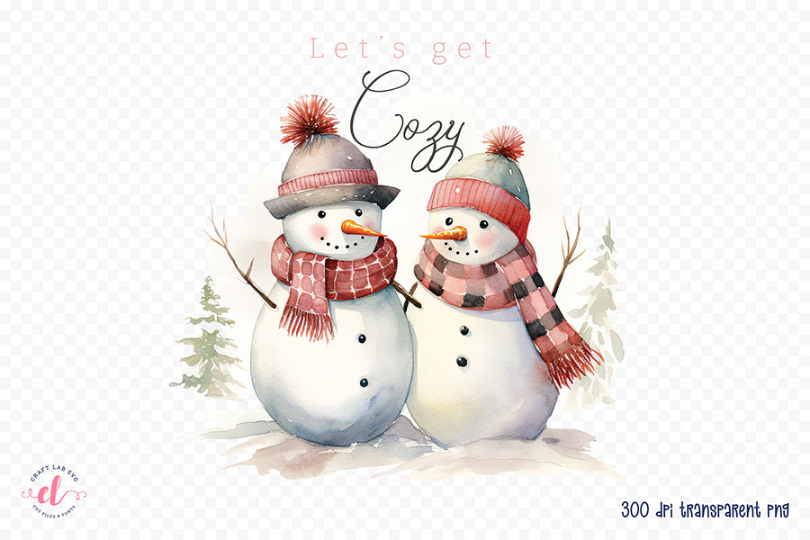 Let's Get Cozy - Winter Shirt Sublimation Designs