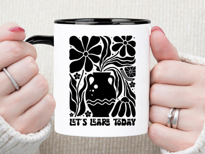 Let's Learn Today, Funny Teacher Boho Floral SVG
