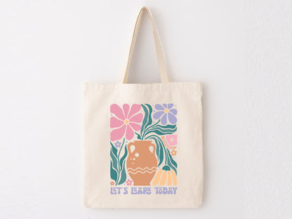 Let's Learn Today, Funny Teacher Boho Floral SVG