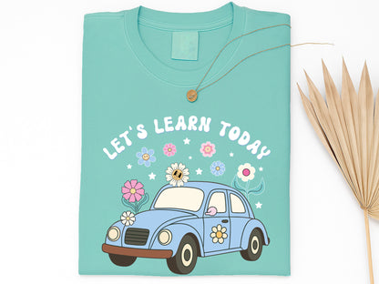 Let's Learn Today, Groovy Teacher Sublimation Print
