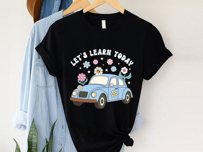 Let's Learn Today, Groovy Teacher Sublimation Print