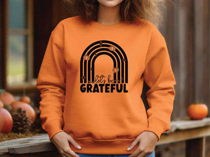 Let's be Grateful - Thanksgiving SVG Cut File