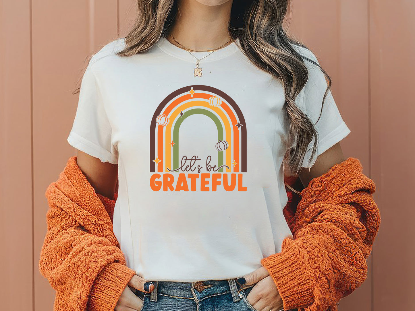 Let's be Grateful - Thanksgiving SVG Cut File