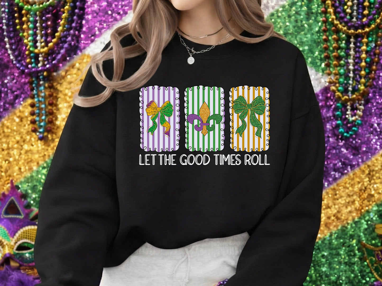 Let the Good Times Roll, Preppy Mardi Gras Sublimation