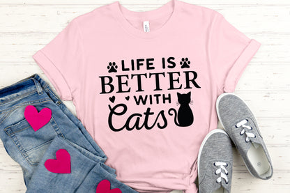 Life is Better with Cats SVG Cutting File