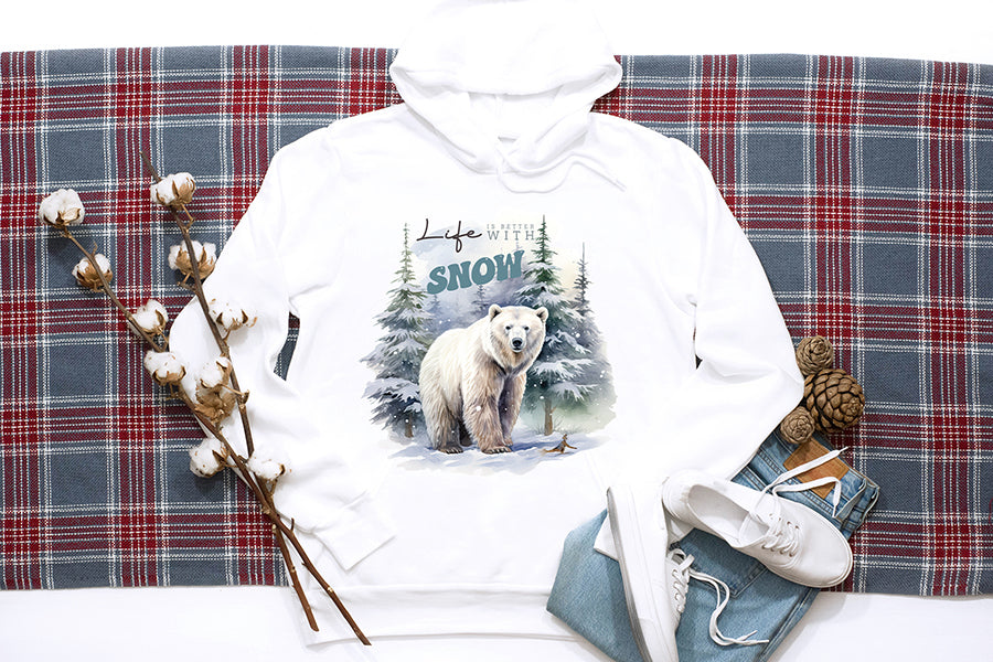 Life is Better with Snow, Winter Shirt Sublimation Designs