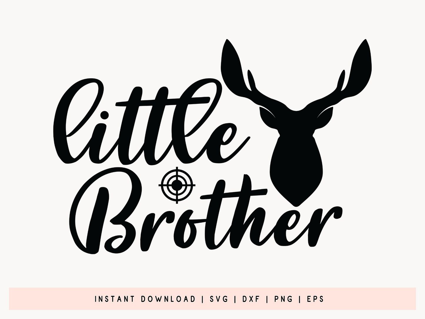 Little Brother, Hunting Silhouette SVG