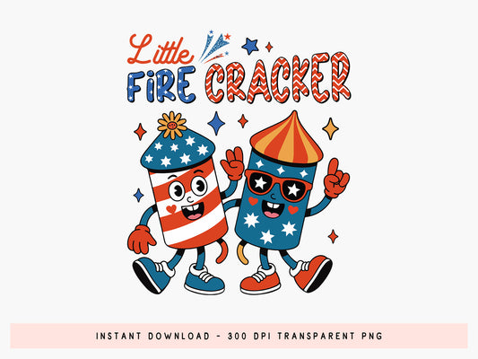 Little Firecracker, 4th of July PNG Sublimation
