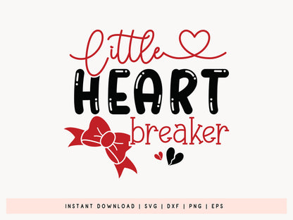 Little Heart Breaker - Valentine Kids SVG Cut File