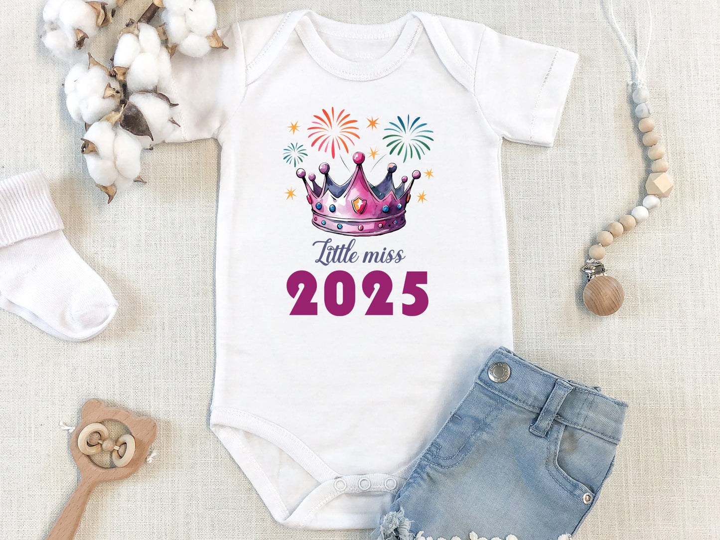 Little Miss 2025 - New Year PNG Sublimation