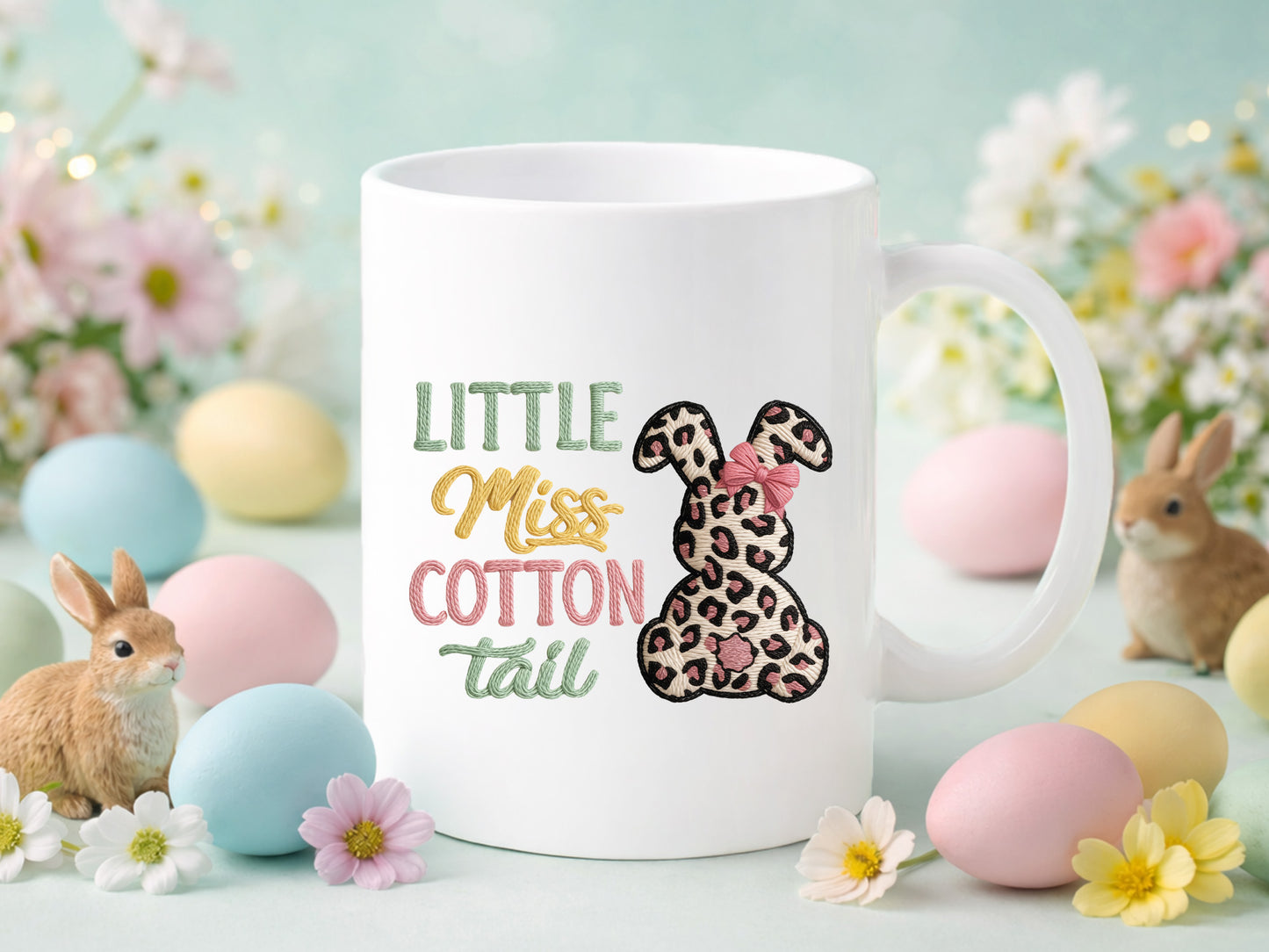 Little Miss Cotton Tail, Faux Easter Bunny PNG