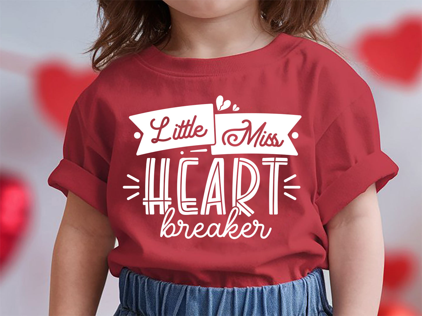 Little Miss Heartbreaker - Handcrafted Kids Valentine SVG