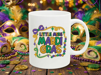 Little Miss Mardi Gras Sublimation Transfer