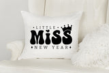 Little Miss New Year, T Shirt Design SVG
