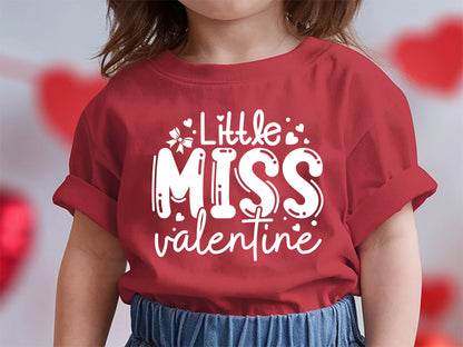 Little Miss Valentine - Cute Kids Valentine's Day SVG