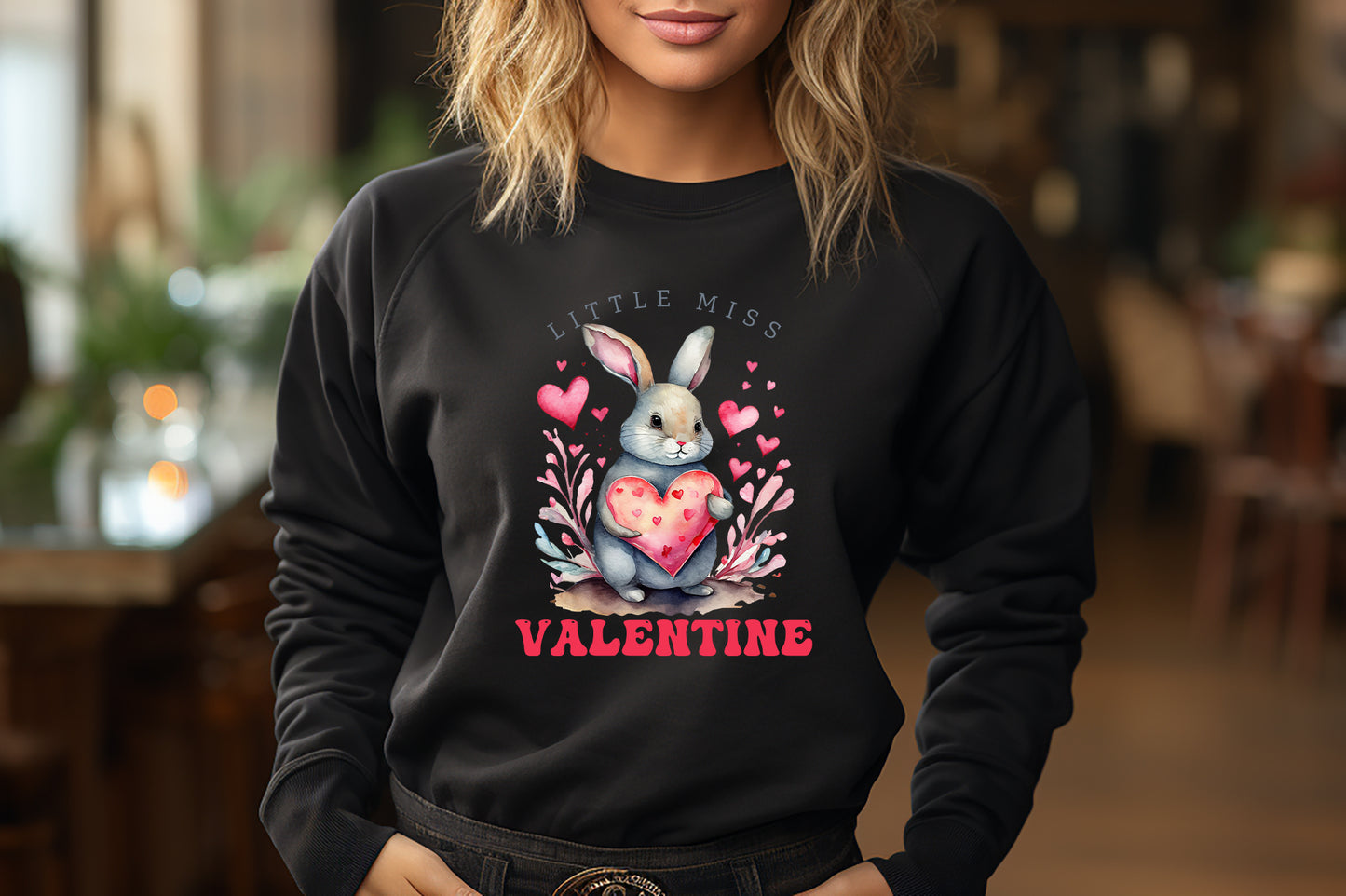 Little Miss Valentine PNG Sublimation Design