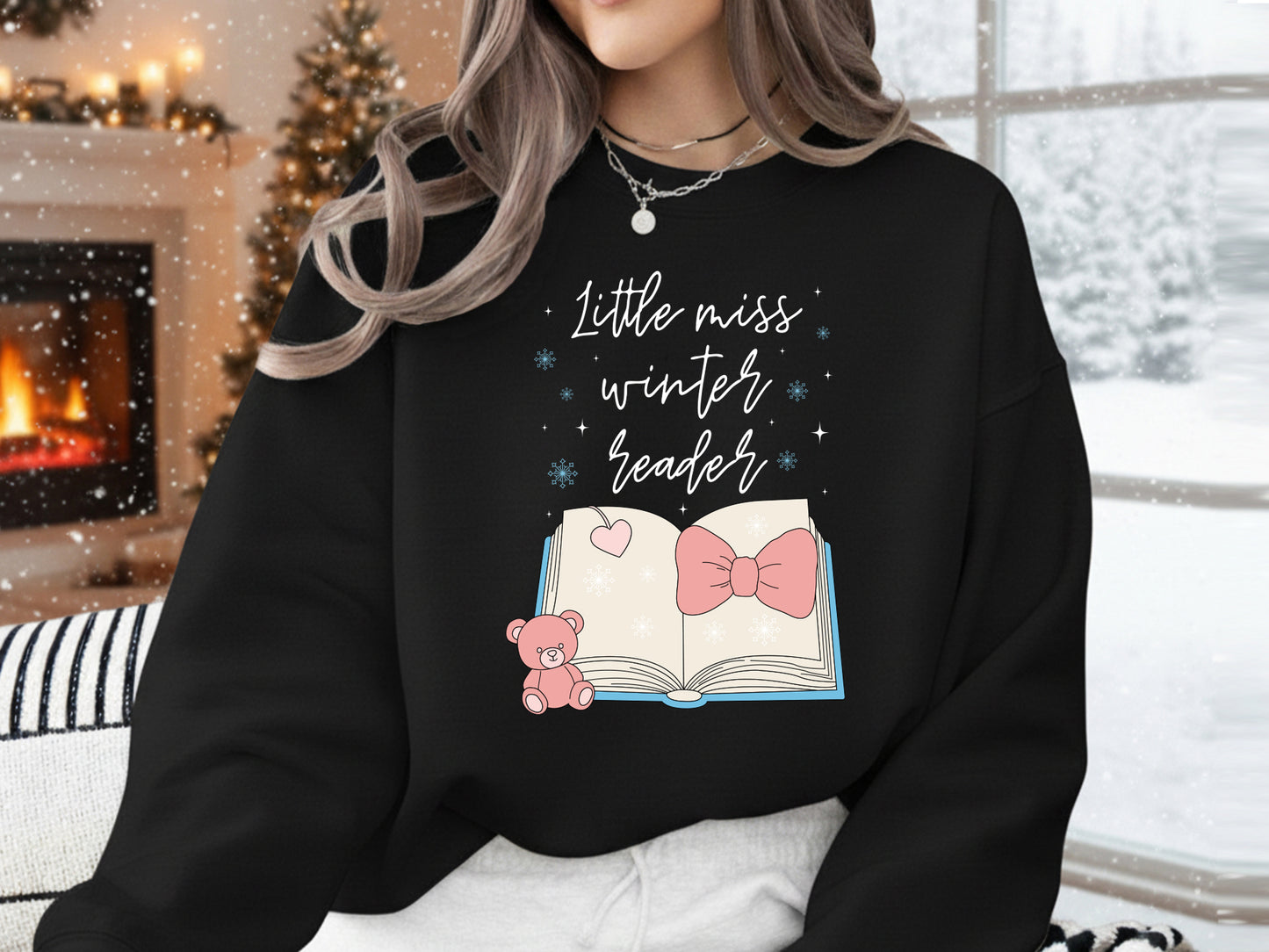 Little Miss Winter Reader Sublimation Design