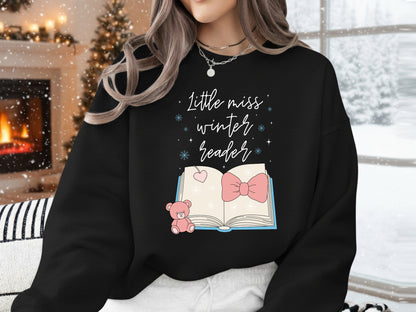 Little Miss Winter Reader Sublimation Design