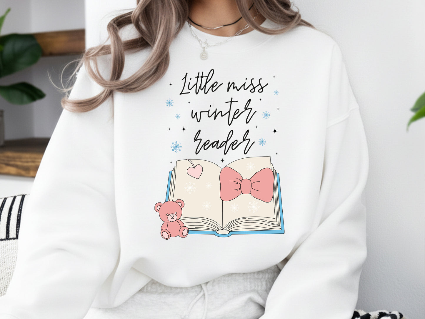Little Miss Winter Reader Sublimation Design