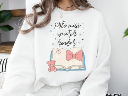Little Miss Winter Reader Sublimation Design