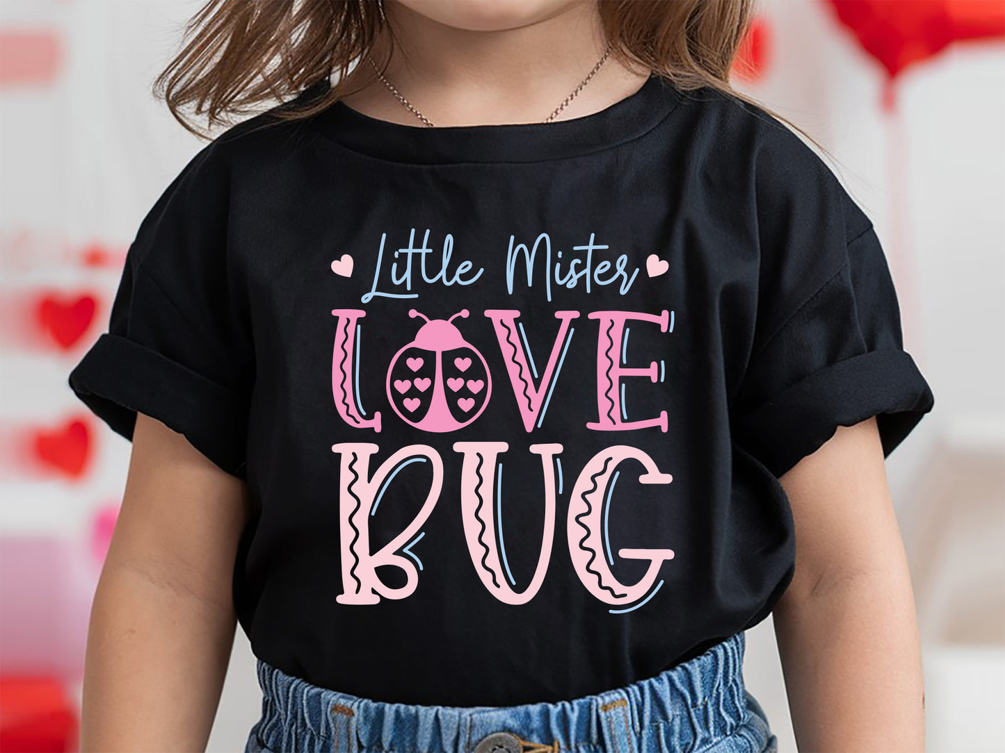 Little Mister Love Bug - Valentine Kids SVG Vector