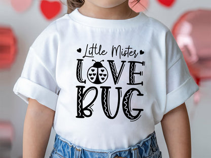 Little Mister Love Bug - Valentine Kids SVG Vector