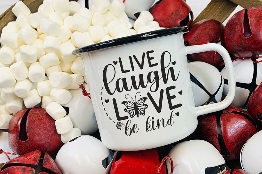 Live Laugh Love Be Kind - Cricut Butterfly SVG