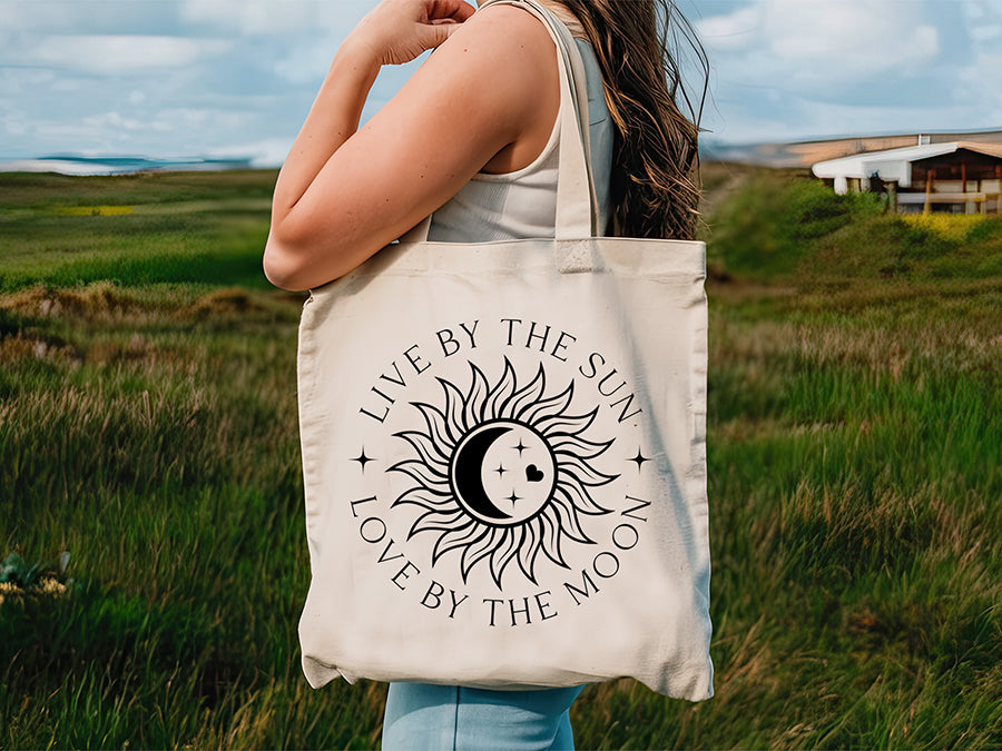 Live by the Sun Love by the Moon - Boho SVG Design