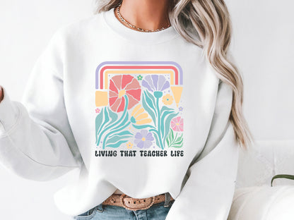 Living That Teacher Life Boho Floral SVG