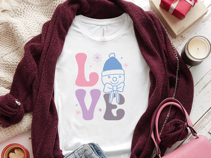 Love - Cute Snowman SVG Design