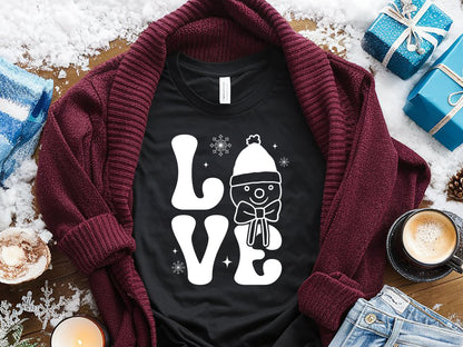 Love - Cute Snowman SVG Design