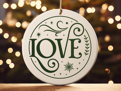 Love - Handmade Christmas Ornament SVG Design