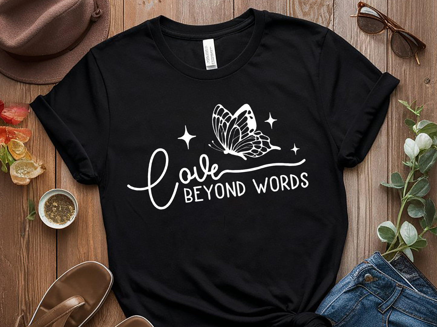 Love Beyond Words - Butterfly Motivational SVG