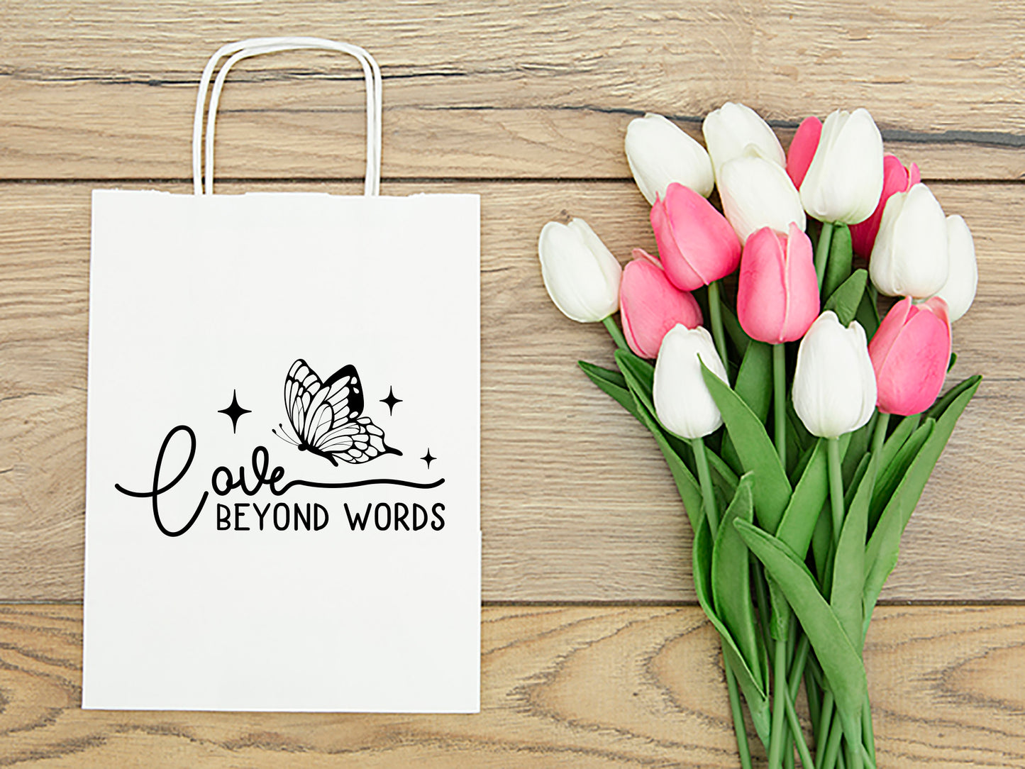 Love Beyond Words - Butterfly Motivational SVG