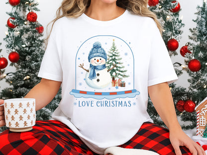 Love Christmas Snowman Sublimation Transfer