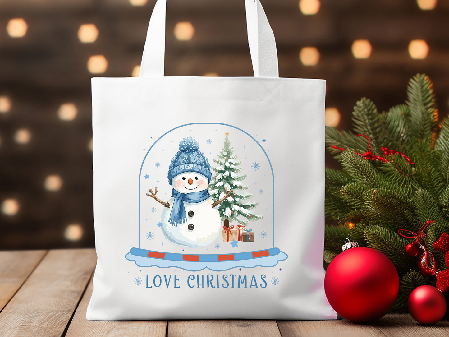 Love Christmas Snowman Sublimation Transfer