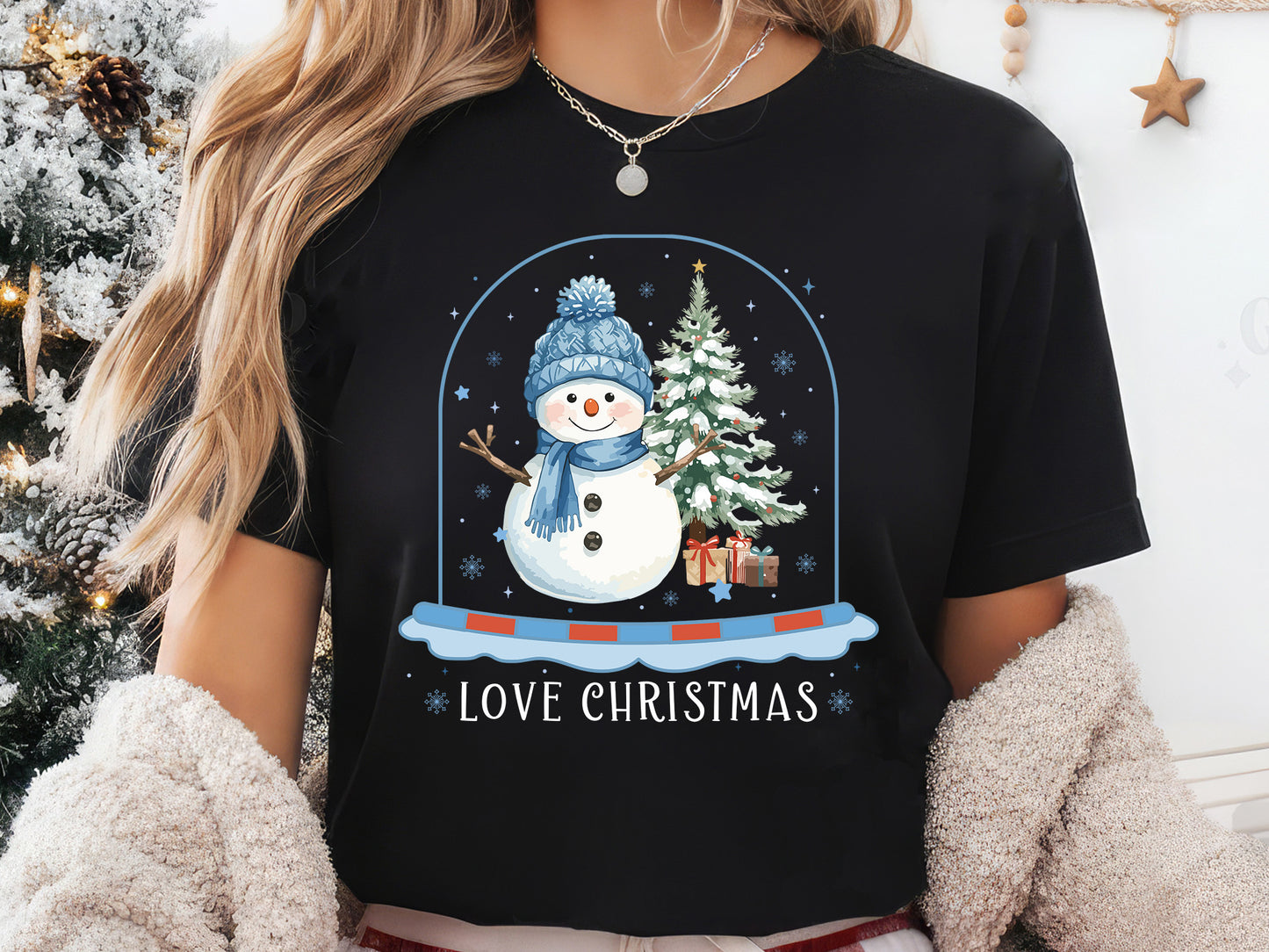 Love Christmas Snowman Sublimation Transfer