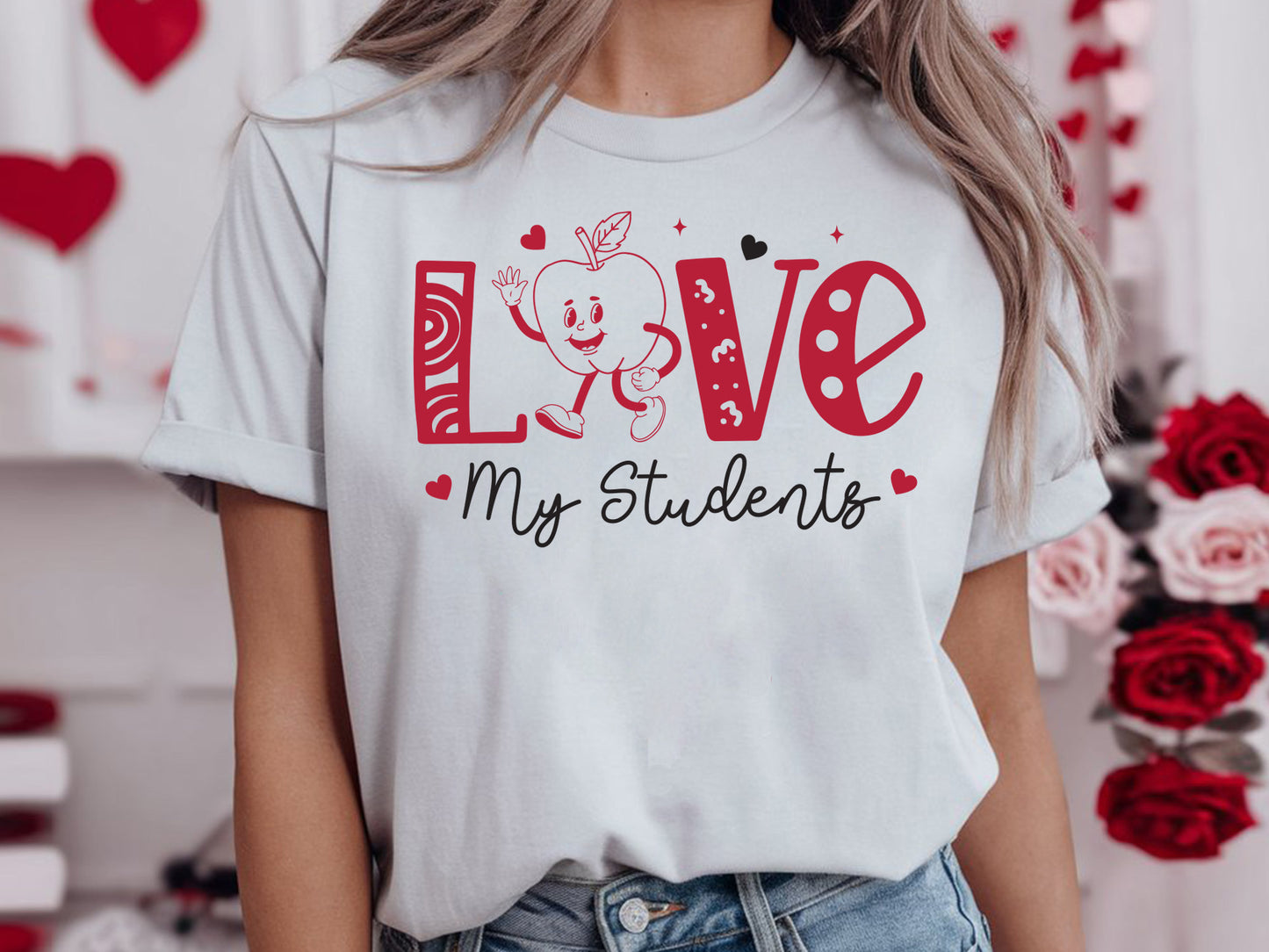 Love My Students - Teacher Valentine SVG File