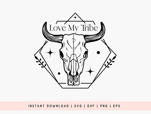Love My Tribe - Boho SVG Cut File