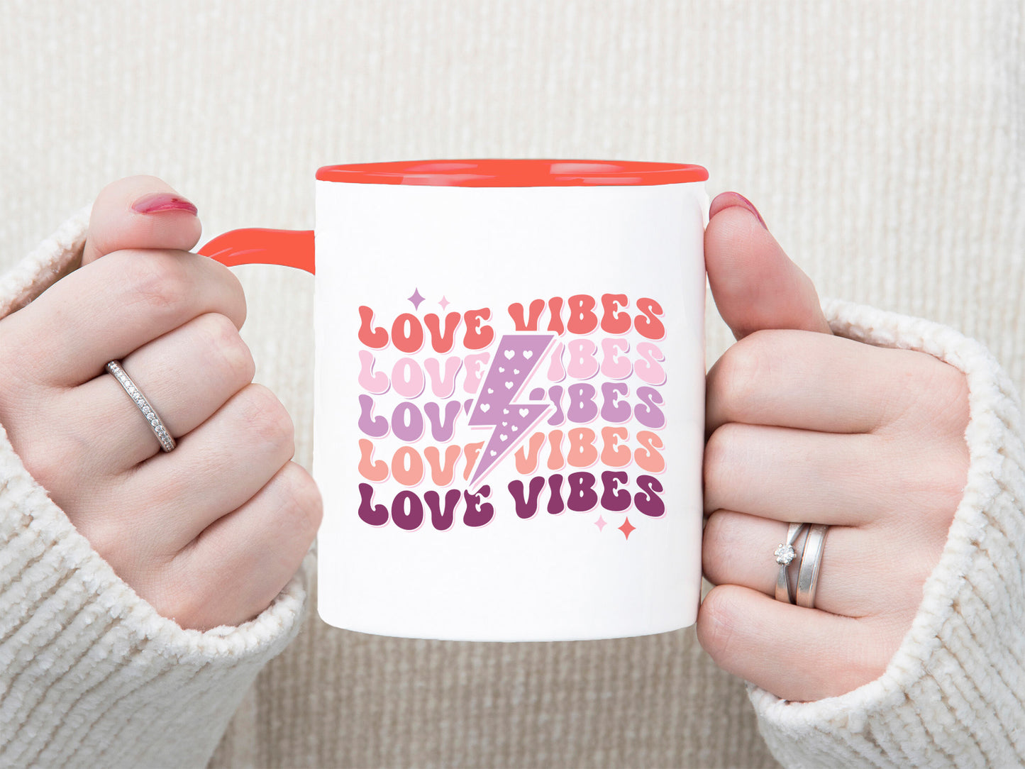 Love Vibes - Retro Valentine Design SVG