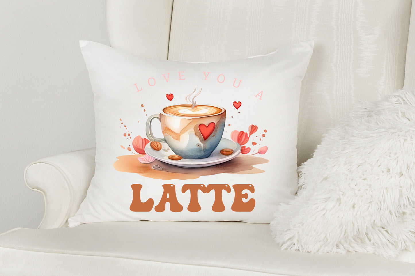 Love You A Latte - Valentine PNG Sublimation