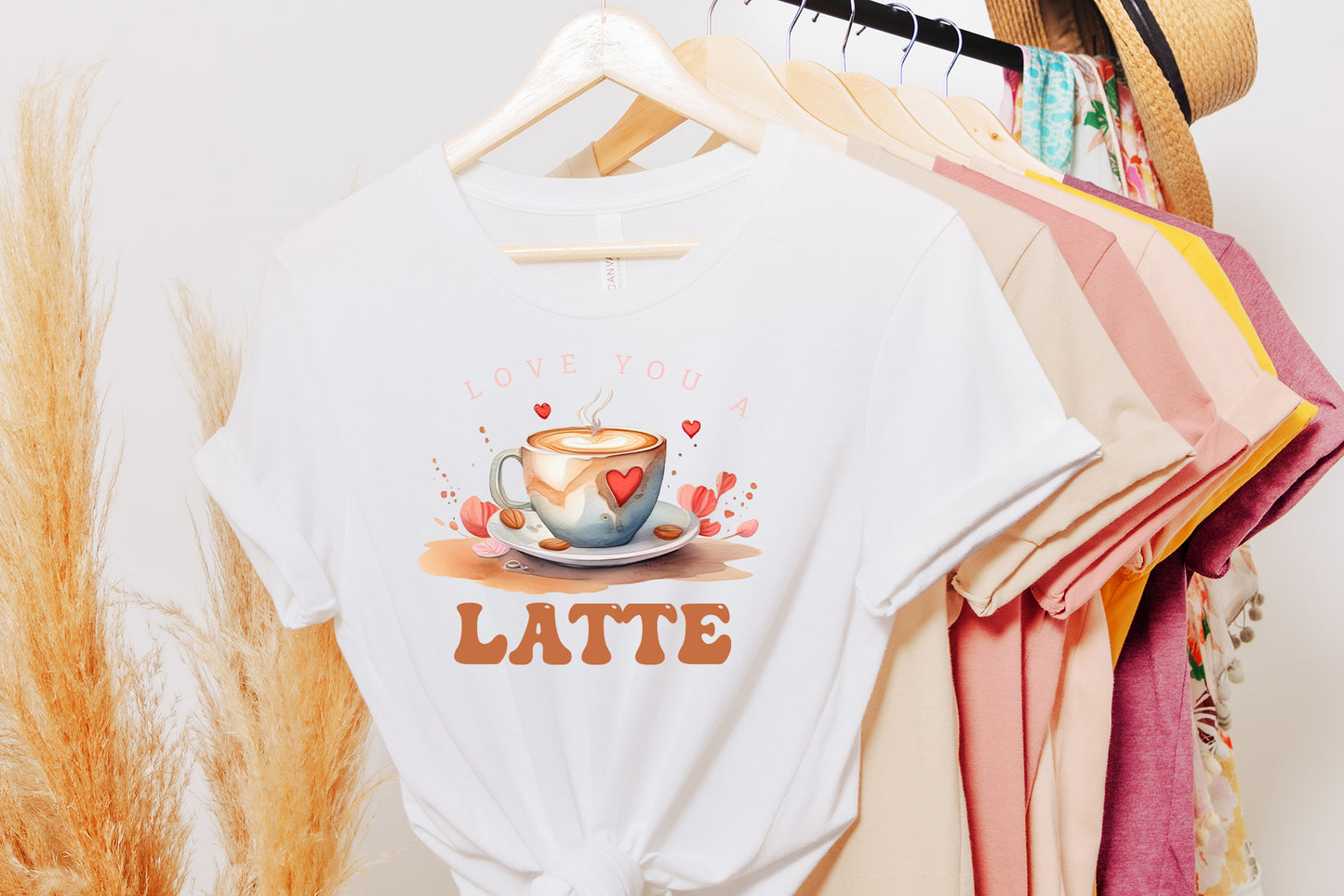 Love You A Latte - Valentine PNG Sublimation