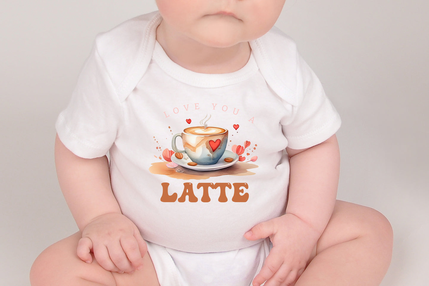 Love You A Latte - Valentine PNG Sublimation