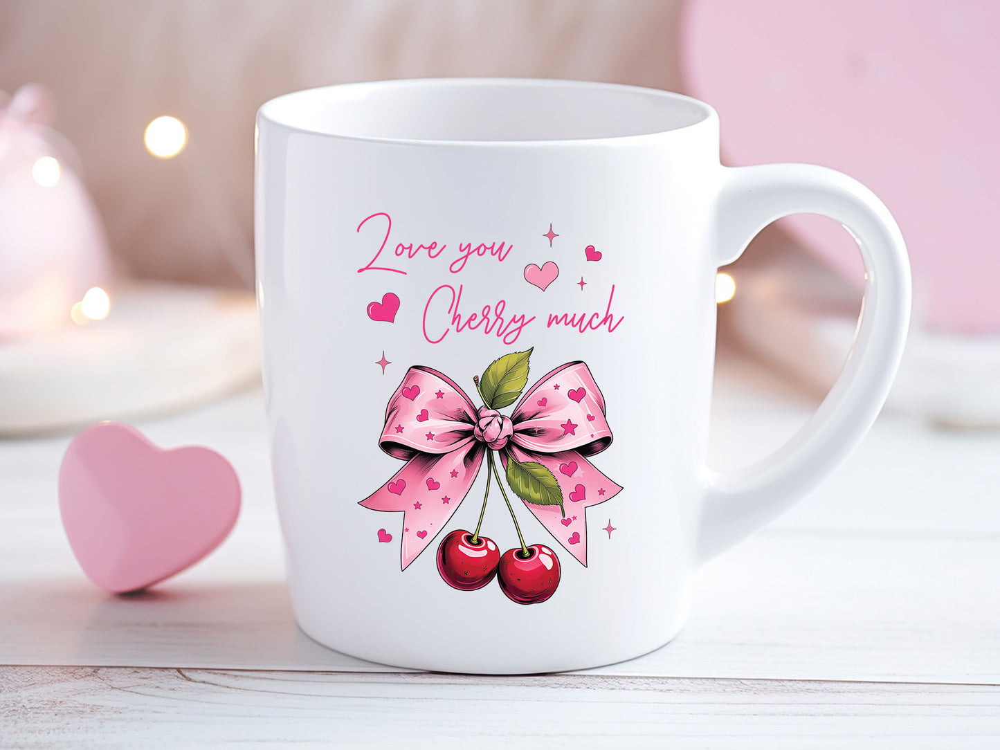 Love You Cherry Much - Valentines Coquette PNG Sublimation